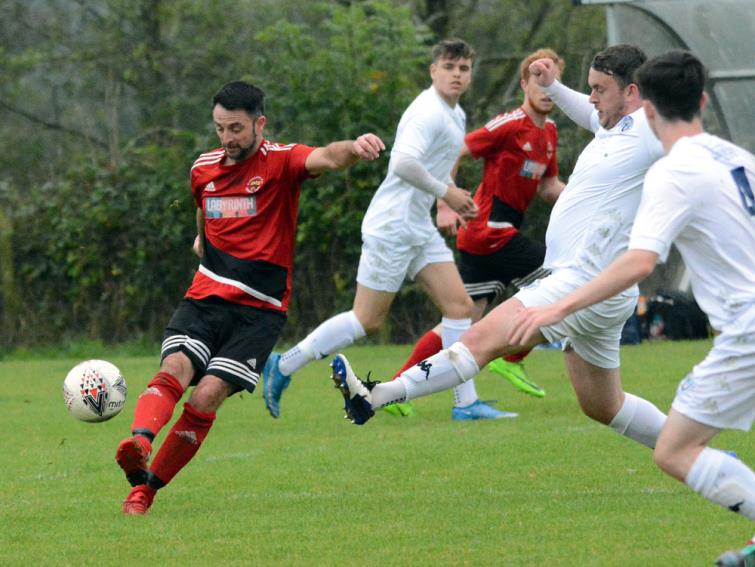Clarby player boss Matthew Ellis had to be content with a draw at home against Hundleton